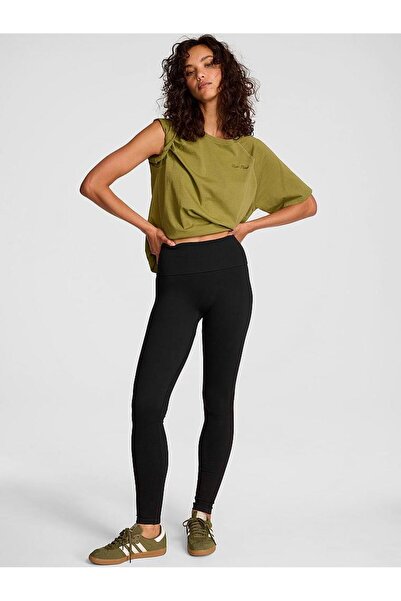 Victoria's Secret Yumuşak Seamless Beli Katlanabilir Tayt