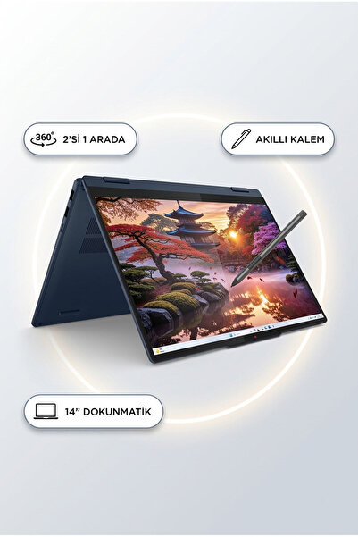 LENOVO IdeaPad 5 2'si 1 Arada Ryzen AI 7 350 16GB 1TB SSD 14\" WUXGA Dokunmat...