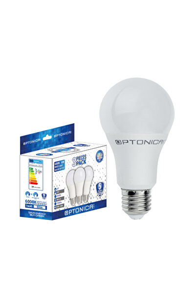 OEM Λάμπα LED E27 A65 1320Lm Συσκευασία 3 τεμαχίων 15W Θερμό Λευκό