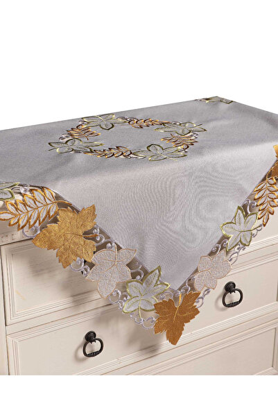 Silk Fashion Τραπεζομάντηλο 19612 (130εκ x 130εκ) γκρι