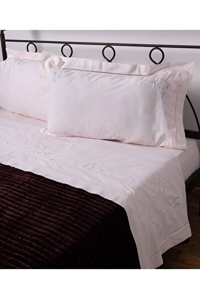 Silk Fashion Χειροποίητο Σετ Σεντόνια με Διάτρητο Σχέδιο, 800 Κλωστές, Τετραμ...