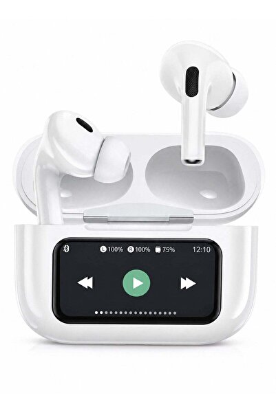 VIEREX VE-F5 Smart Screen Wireless Earphones | ANC+ENC Noise Cancellation