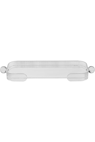 Alsaif Gallery Al Saif Gallery Acrylic Serving Tray, 45x14x4 cm - Transparent