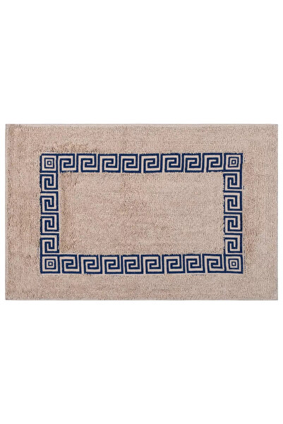 Silk Fashion Μονόχρωμο χαλάκι με μενταγιόν (50εκ x 80εκ) μπλε
