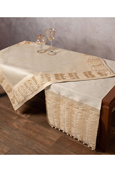 Silk Fashion Τετράγωνο (85εκ. X 85εκ.) 3819 πλισέ εκρού