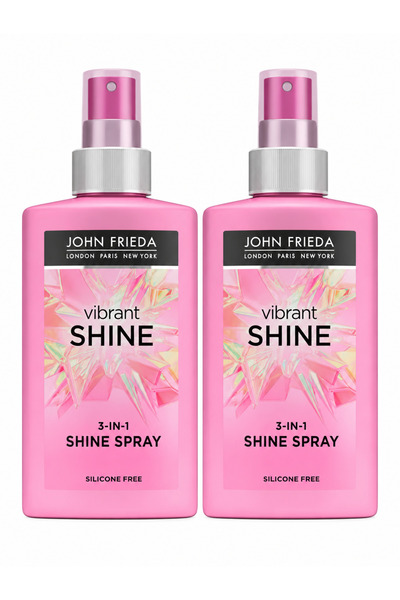 John Frieda Vibrant Shine Canlı Parlaklık Veren 3'Ü Bir Arada Saç Spreyi 2 Adet