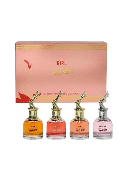 Mystical مجموعة عطر جيرل سيكسي سكاندال - 4 × 30 مل |   مجموعة عطور مصغرة