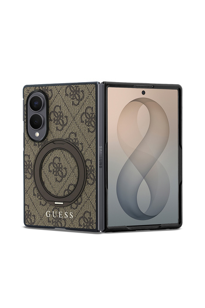 Guess Galaxy Z Fold 8 Uyumlu Kılıf Lisanslı M-safeli 360 Standlı PU Klasik Ya...
