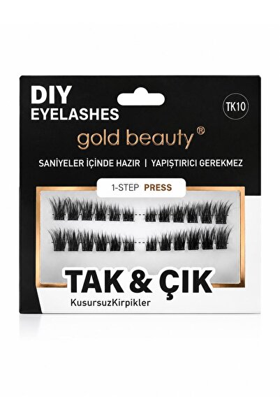 Gold Beauty Tak & Çık Kusursuz Kirpik TK10 Kendinden Yapışkanlı