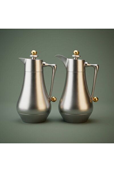 Alsaif Gallery Al Dana Al Saif Gallery Thermos Set, 2 pieces, 1/1 liter, glas...