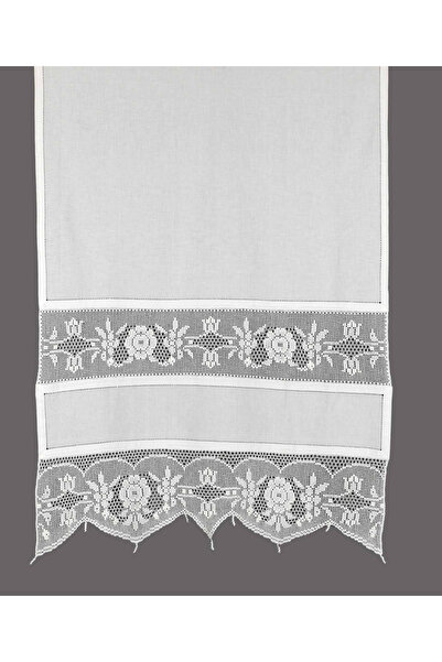 Silk Fashion κουρτίνα 097 (90εκ x 130εκ) λευκή με τούνελ -