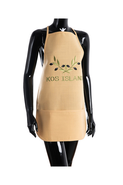Silk Fashion Ολόσωμη ποδιά BG23a (50εκ x 70εκ) κίτρινο χρώμα λαδί KOS