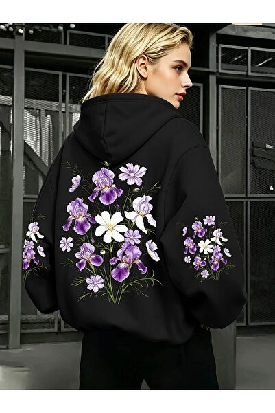 Deocept Unisex Sleeve Printed Hooded Kangaroo Pocket Comfortable Fit Regular ...