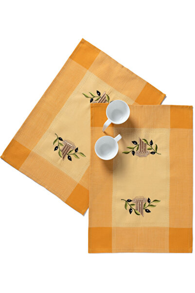 Silk Fashion Δεκάδες (12 τεμάχια) σουπλά N3 (35εκ. x 50εκ.) κίτρινα