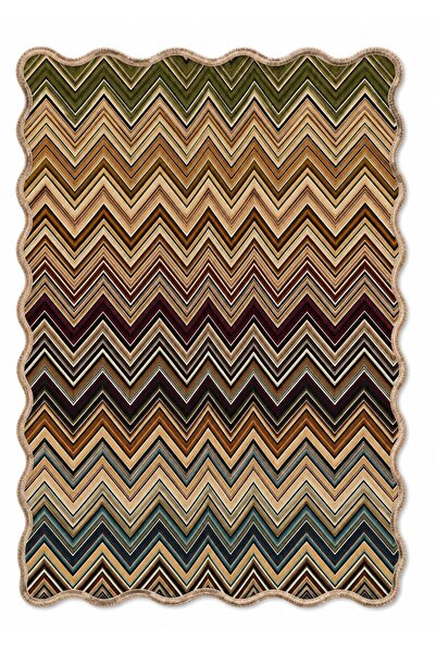 Rugs Modern Halı ETA Geometrik Dalgalar Desenli Dokuma Taban Dekoratif Halı e...