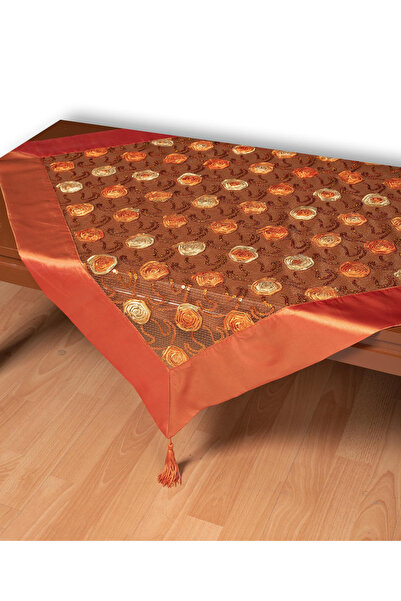 Silk Fashion Τραπεζομάντηλο τούλι 264-17 (130εκ x 130εκ) πορτοκαλί