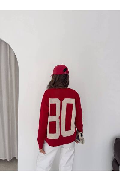 gozdefashion Women's 80 Written Knitwear Sweater