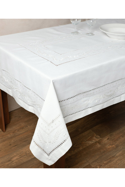 Silk Fashion Τραπεζομάντηλο 601 (135cm x 175cm) λευκό -