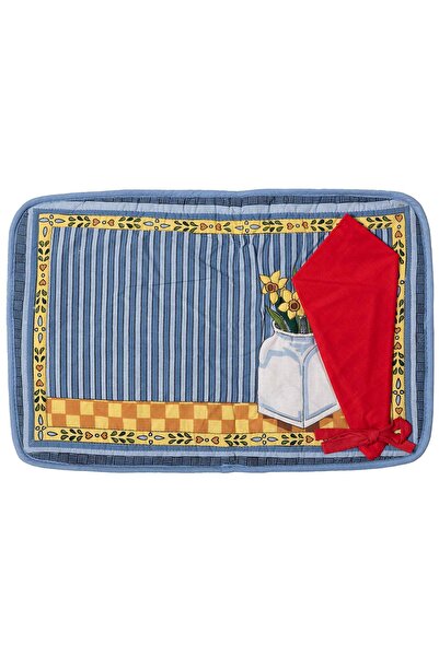 Silk Fashion Σουπλά (33cm x 55cm) με απλικέ πετσέτα φαγητού -