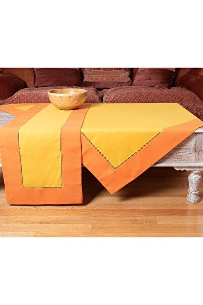 Silk Fashion τραπεζομάντηλα (160εκ x 250εκ) bg17 σαφράν/οχρέ)