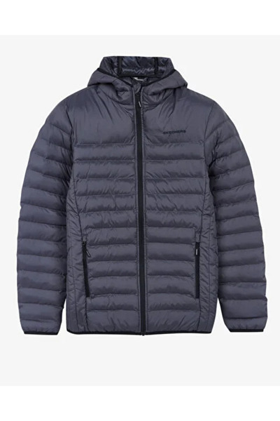 SKECHERS M Essential Hooded Jacket Mont S202063 Erkek Günlük Mont GRİ