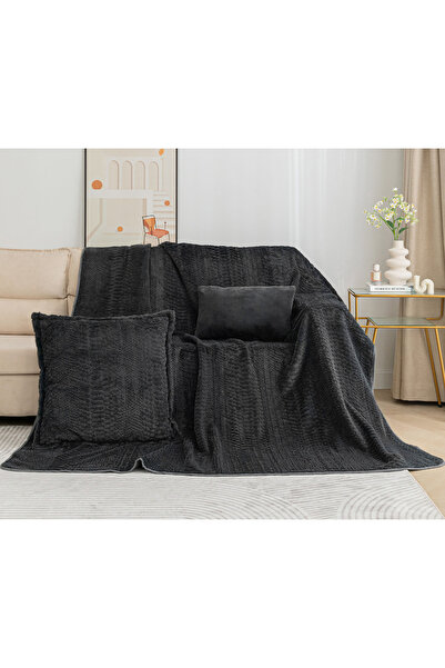Silk Fashion Ριχτάρι NX201 (180εκ x 180εκ) ΑΝΘΡΑΚΙ