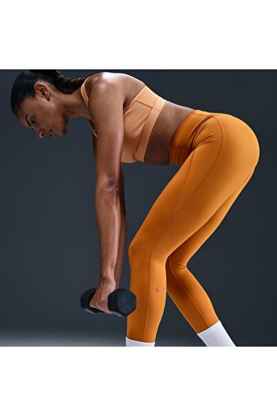 Nike Universa Ön dikişsiz, yüksek belli, tam boy kadın spor taytı