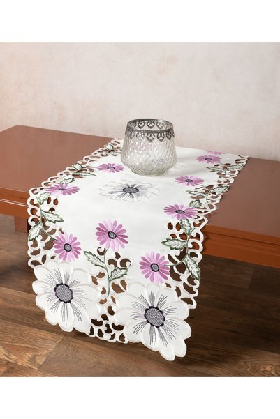Silk Fashion Σατέν τραπεζοράνερ (40εκ x 170εκ) 291 μωβ