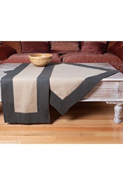 Silk Fashion Στρογγυλό τραπεζομάντιλο (180 εκ. διάμετρος) bg17 καφέ/μπεζ