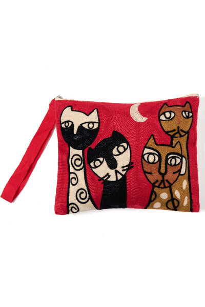 Silk Fashion Πορτοφόλι Κροσέ (19cm x 25cm) Πολυεπίπεδο 96 -