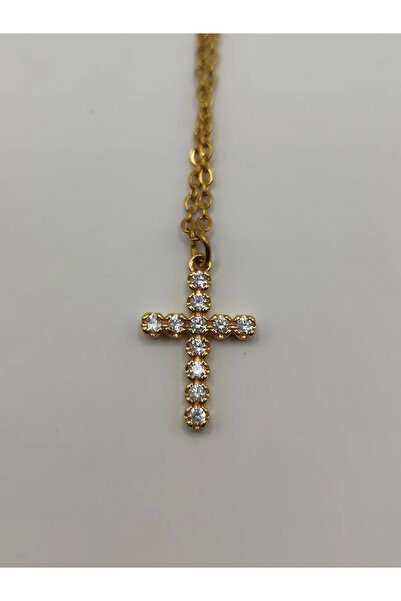 Peach Jewelry Σταυρός από ανοξείδωτο ατσάλι επιχρυσωμένος με χρυσό 18 καρατίω...