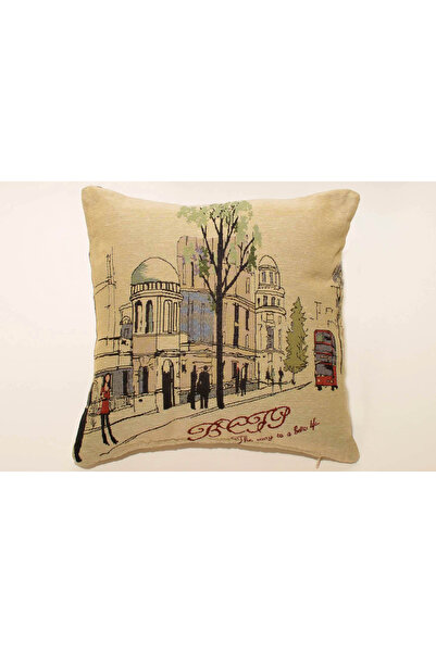 Silk Fashion Μαξιλαροθήκη (45εκ x 45εκ) BRITISH ROAD 2