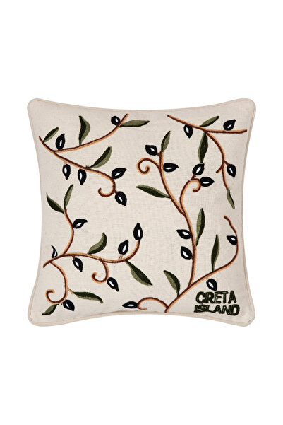 Silk Fashion Μαξιλαροθήκη (45εκ x 45εκ) λαδί ΚΡΗΤΗ