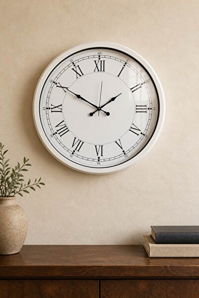 Westminster Classic Duvar Saati – Beyaz | 52 cm