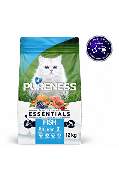 Az Tahıllı Somonlu Yetişkin Kuru Kedi Maması 12 kg (10+2 kg Hediye) %85 Hayvansal Protein Postbiyotik Formül Parlak Tüy ve Deri Sağlığı Omega 3-6