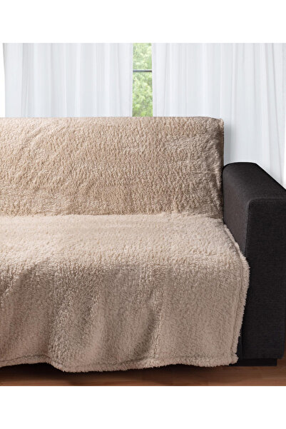 Silk Fashion Διακοσμητικό fleece ριχτάρι 032A (150cm x 200cm) μπεζ -