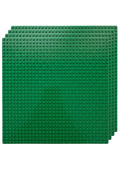 BONDİGO BL4700 OyunTabanı 4'lü Set - Yeşil Yapı Blokları İçin Taban Plakası (32x32 cm)
