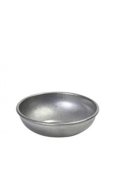 ESPIEL ΑΝΤΙΚΑ ΣΚΟΥΡΟ ΓΚΡΙ ΜΠΟΛ ΣΤΡΟΓΓΥΛΟ SS 18/10 9.7X9.7X2.8CM.