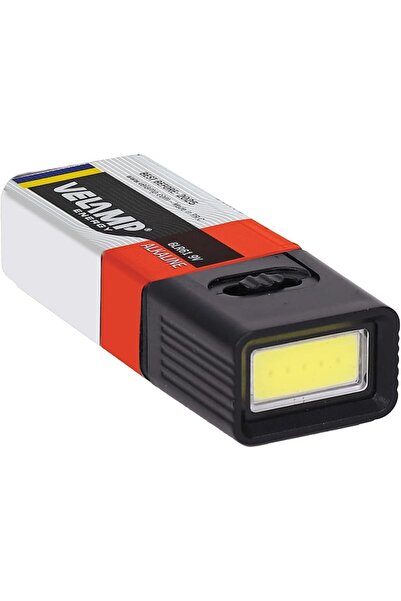 Velamp Lanternă LED COB de 50 Lumeni cu baterie de 9V
