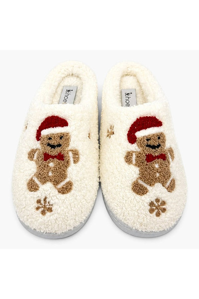 shoemio Cookie Embroidered Women's House Slippers