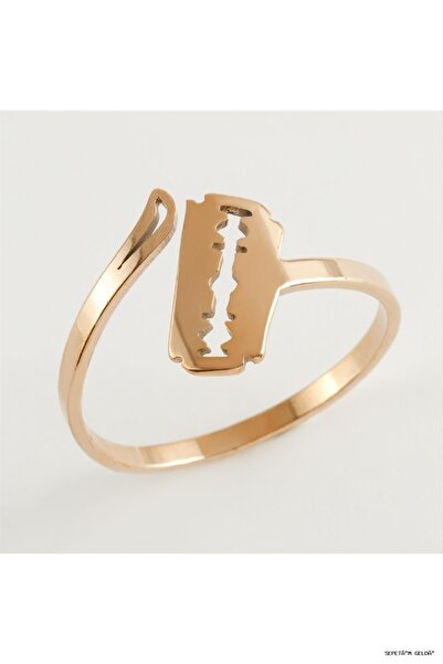 ZERO LAND Spt-Gld Razor Luxury Steel Ring (150114) Bronze 20