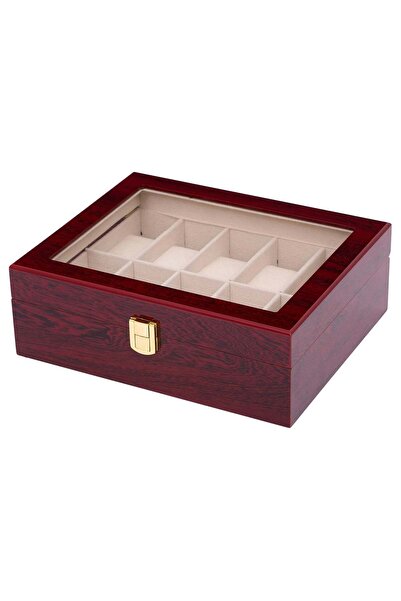 Vivendo Wooden box for storing and organizing 10 watches, Premium model