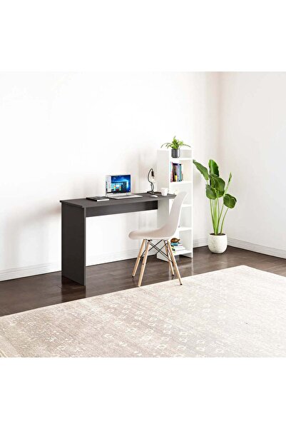 Vivendo Office table with side bookcase and 5 shelves, 120 cm