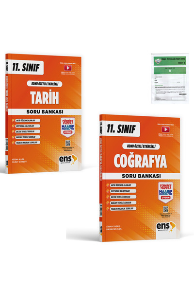 Ens Yayıncılık 2027 11. Sınıf Tarih ve Coğrafya Konu Özetli Etkinlikli Soru B...