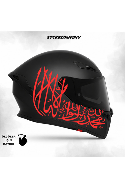 STCKRCO Kelime-i Tevhid Büyük Kask Stickerı - Kask Stickerı - Kelime-i Tevhid...