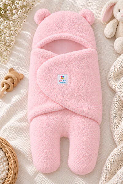 ipek atlas Baby Muslin Lined Plush Swaddle Blanket