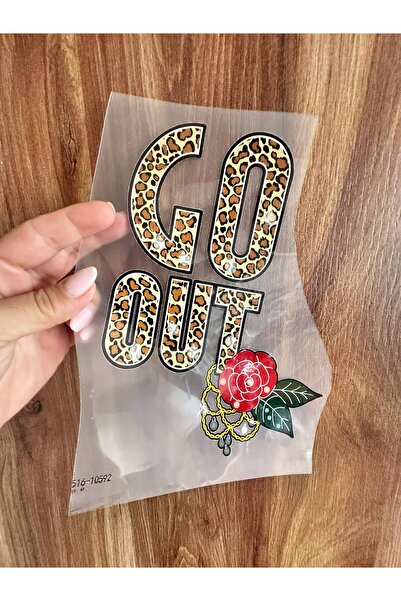 Gönülden Tasarım 22X17 cm Iron-On Leopard Lettering Transfer Printing Arma