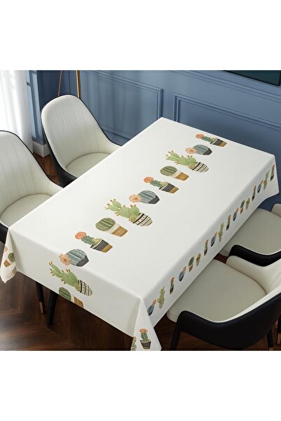 UKR Waterproof PVC Tablecloth for Dining Table Rectangle Table Cover Wipe Cle...
