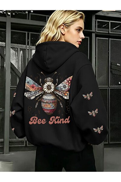 Deocept Unisex Sleeve Printed Hooded Kangaroo Pocket Comfortable Fit Regular ...