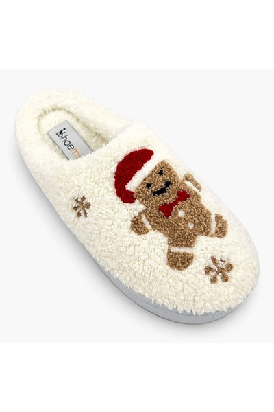 shoemio Cookie Embroidered Women's House Slippers